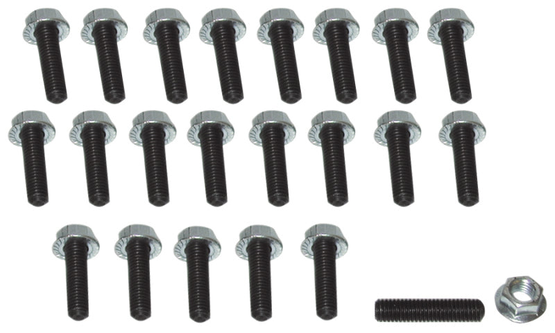 Moroso Honda/Acura/Mazda Rotary/Dodge Neon/Toyota MR2 Oil Pan Stud Kit - 6mm - Steel - Set of 22 - Fabrication