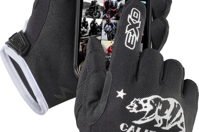 SCORPION EXO Moto Flex Gloves Golden State Black/White 3x