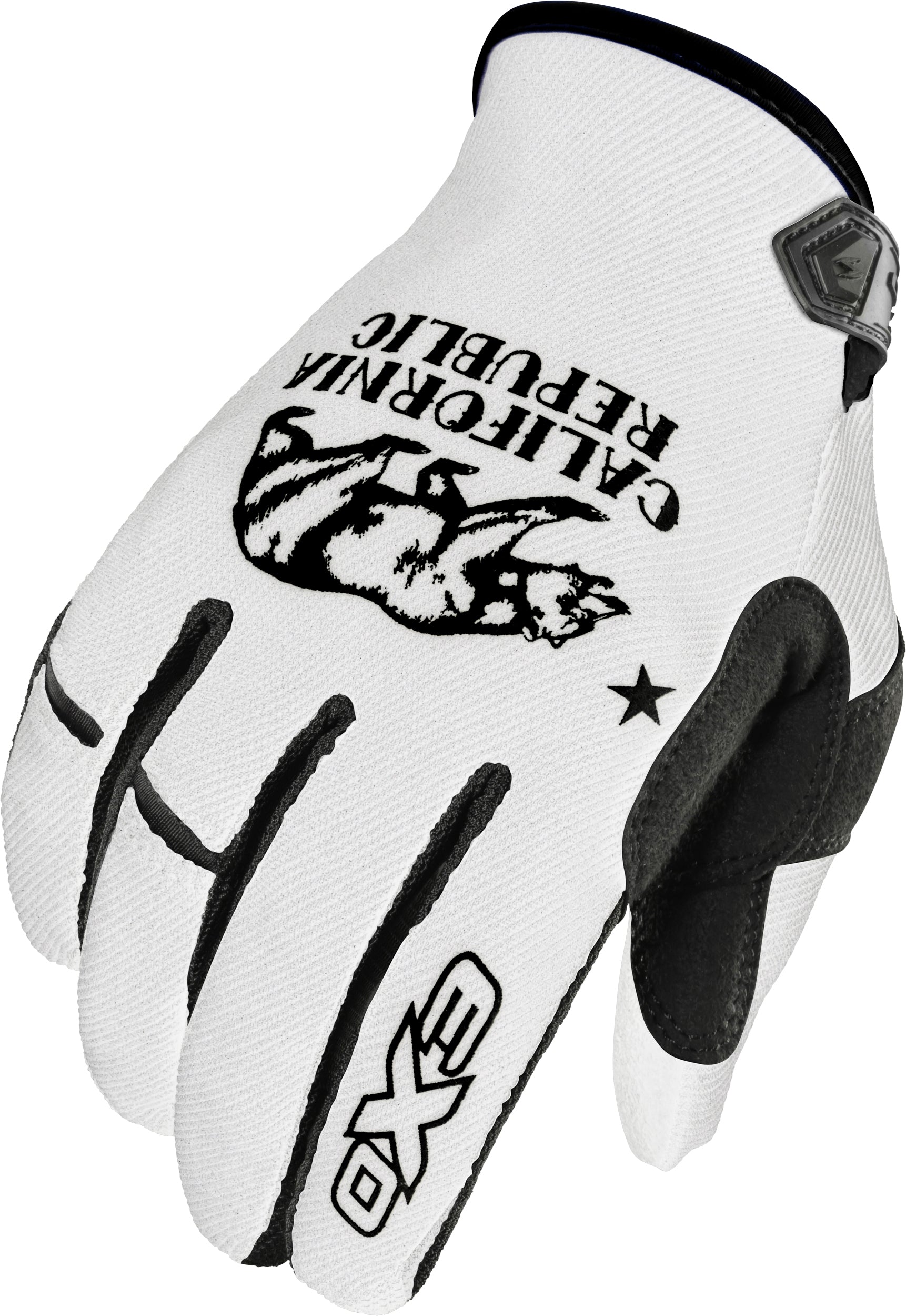 SCORPION EXO Moto Flex Gloves Golden State White/Black 2x