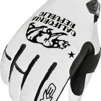 SCORPION EXO Moto Flex Gloves Golden State White/Black Sm