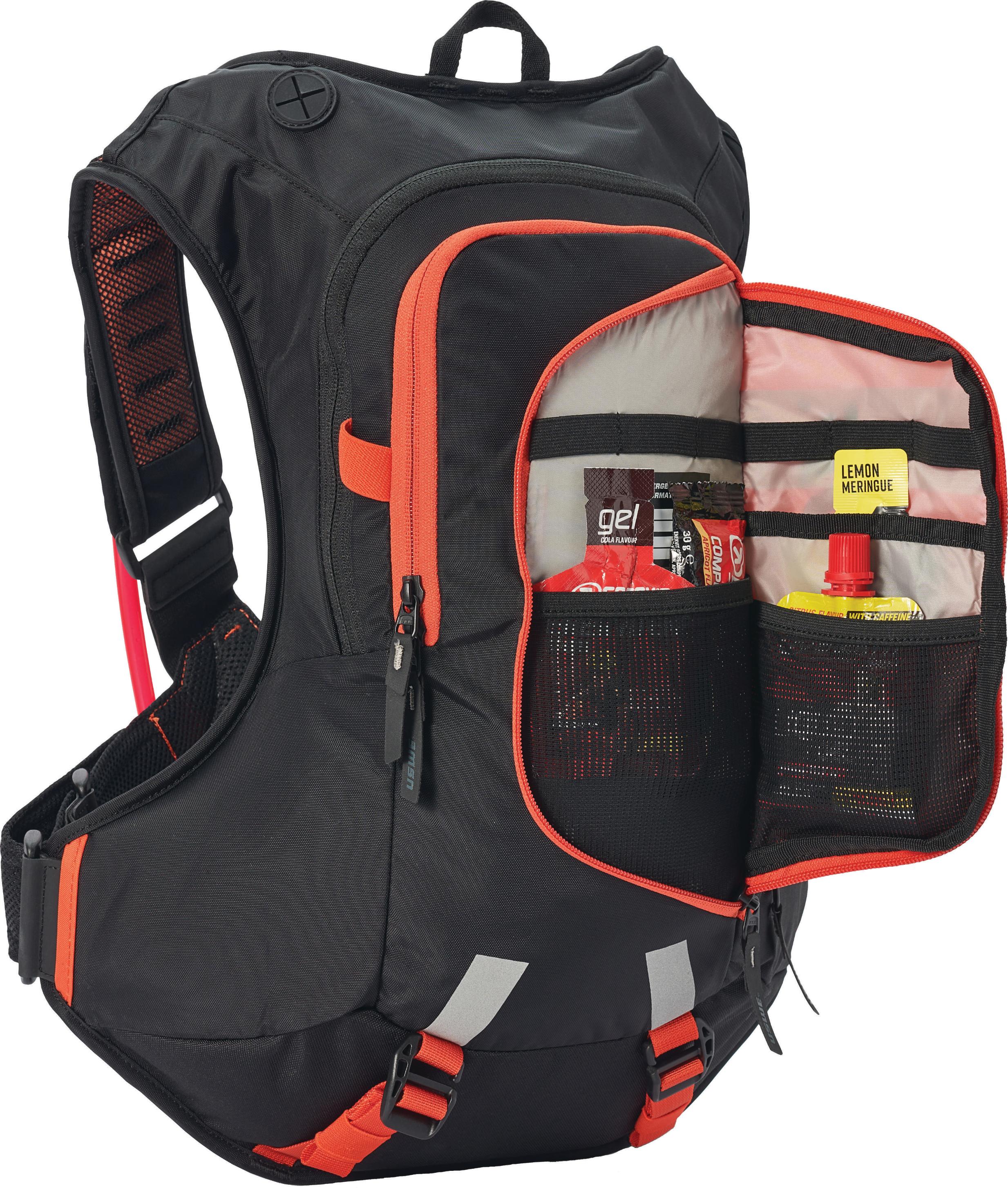 Uswe Moto Hydro 12 Fctry Orng 3.0l Hydration Pack Pnp Tube Apparel Collection