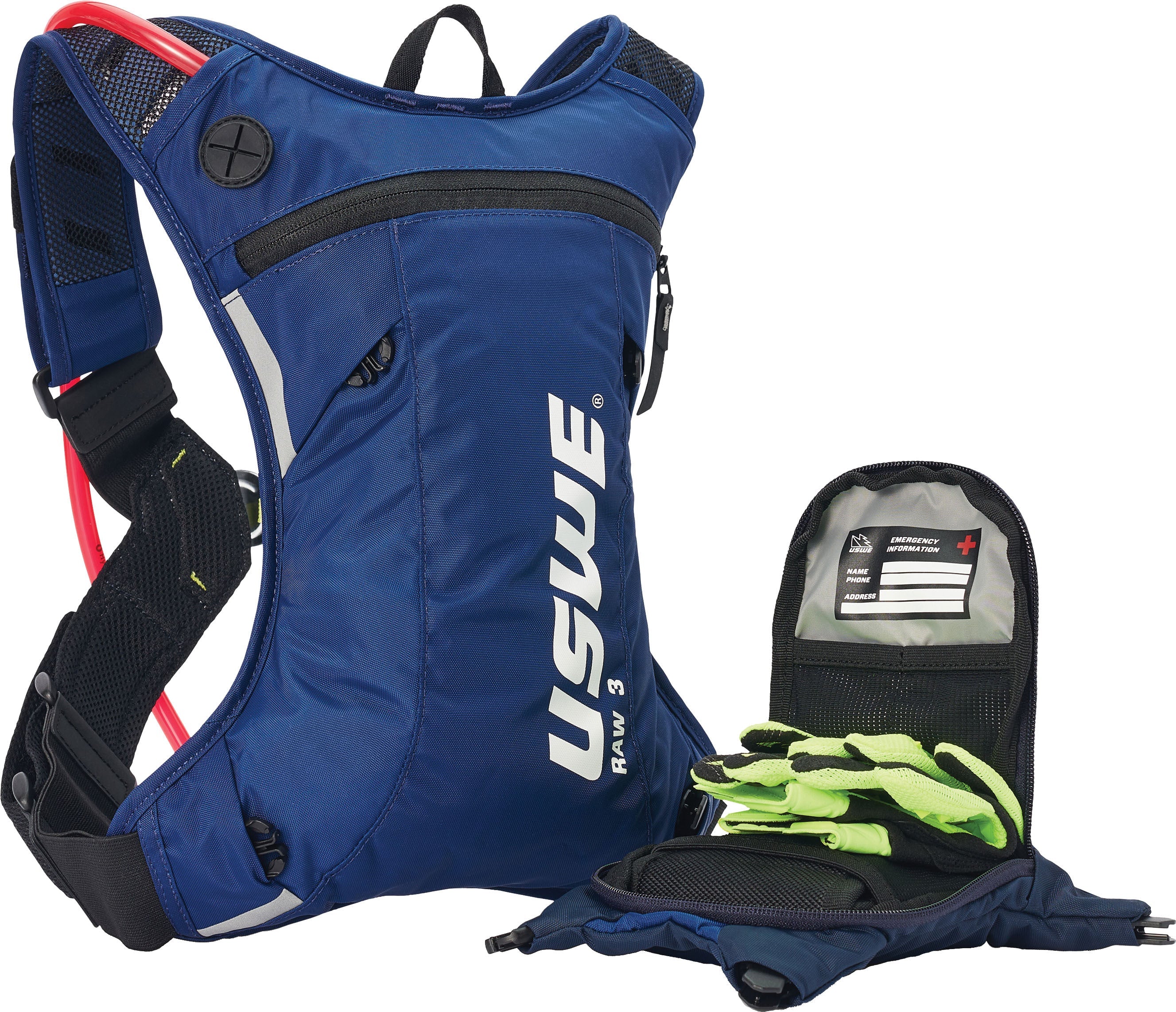 Uswe Moto Hydro 3 Factory Blue 2.0l Hydration Pack Pnp Tube Apparel Collection
