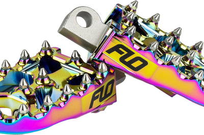 Flo Motorsports Moto Style Footpeg Set Bronze 2’’x3.125’’ - Jet Fuel - Harddrive Products