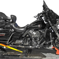 Lock And Load Motorcycle Combo Front Chock With Rear Ratchet Tie Straps - Harddrive Products