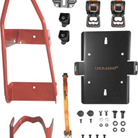 Lock And Load Motorcycle Combo Front Chock With Rear Ratchet Tie Straps - Harddrive Products