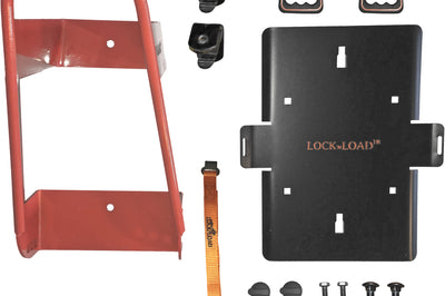 Lock And Load Motorcycle Combo Front Chock With Rear Ratchet Tie Straps - Harddrive Products