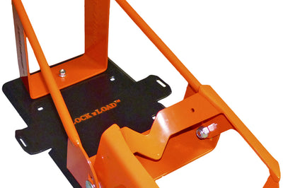 Lock And Load Motorcycle Combo Front Chock With Rear Ratchet Tie Straps - Harddrive Products