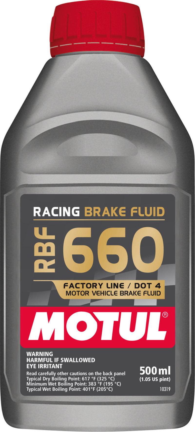 Motul 1/2L Brake Fluid RBF 660 - Racing DOT 4 - Brakes Rotors & Pads