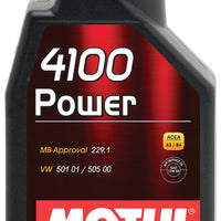 Motul 1L Engine Oil 4100 POWER 15W50 - VW 505 00 501 01 - MB 229.1 - Oils & Filters