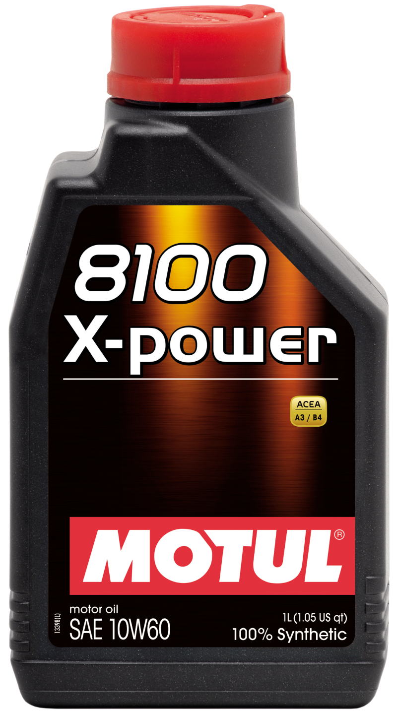 Motul 1L Synthetic Engine Oil 8100 10W60 X-Power - ACEA A3/B4 - Oils & Filters