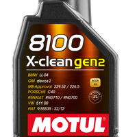 Motul 1L Synthetic Engine Oil 8100 X-CLEAN Gen 2 5W40 - Oils & Filters
