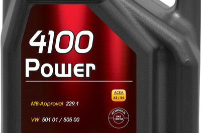 Motul 5L Engine Oil 4100 POWER 15W50 - VW 505 00 501 01 - MB 229.1 - Oils & Filters