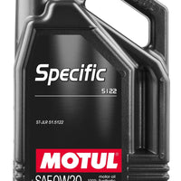Motul 5L OEM Synthetic Engine Oil ACEA A1/B1 Specific 5122 0W20 - Oils & Filters