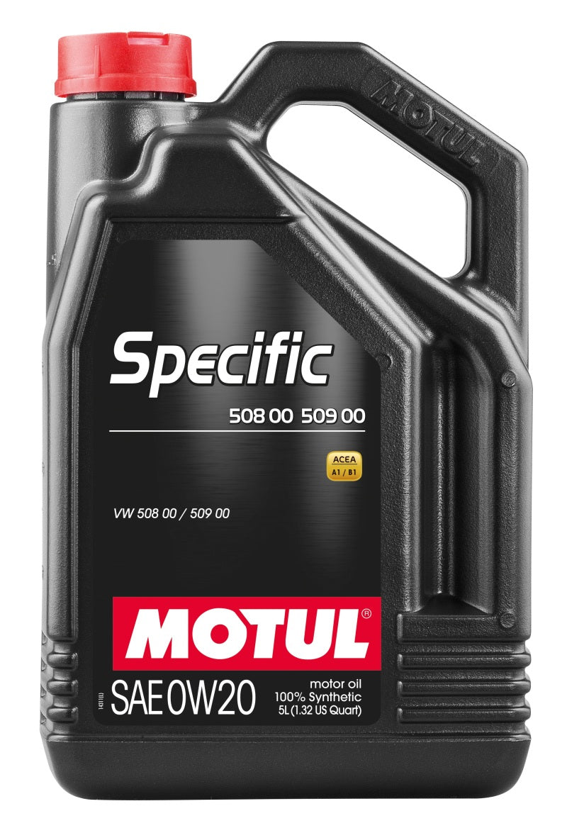 Motul 5L Specific 508 0W20 Oil - Acea A1/B1 / VW 508.00/509.00 / Porsche C20 - Oils & Filters