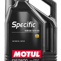 Motul 5L Specific 508 0W20 Oil - Acea A1/B1 / VW 508.00/509.00 / Porsche C20 - Oils & Filters