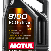 Motul 5L Synthetic Engine Oil 8100 0W30 4x5L ECO-CLEAN ACEA C2 API SM ST.JLR 03.5007 - Oils & Filters