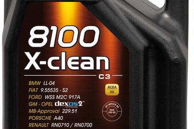 Motul 5L Synthetic Engine Oil 8100 5W40 X-CLEAN C3 -505 01-502 00-505 00-LL04 - Oils & Filters