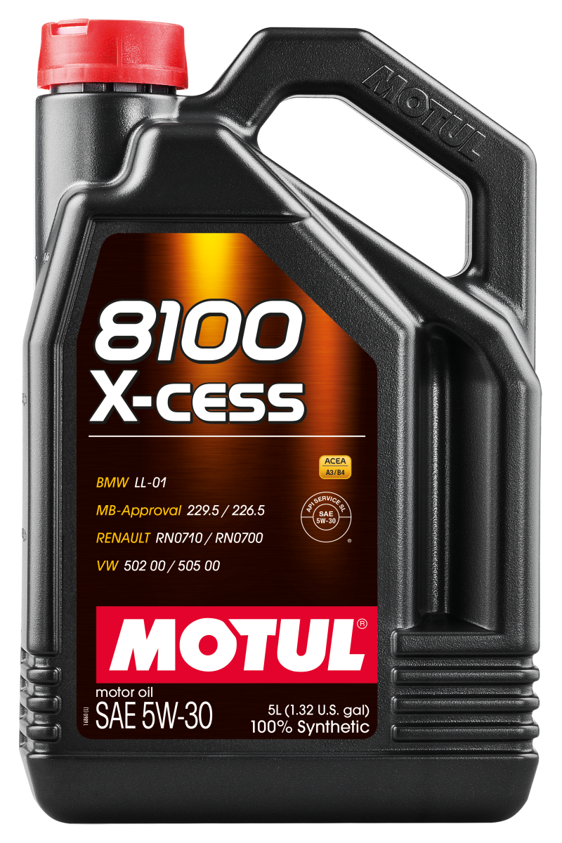 Motul Synthetic Engine Oil 8100 5W30 X-CESS 5L - Oils & Filters
