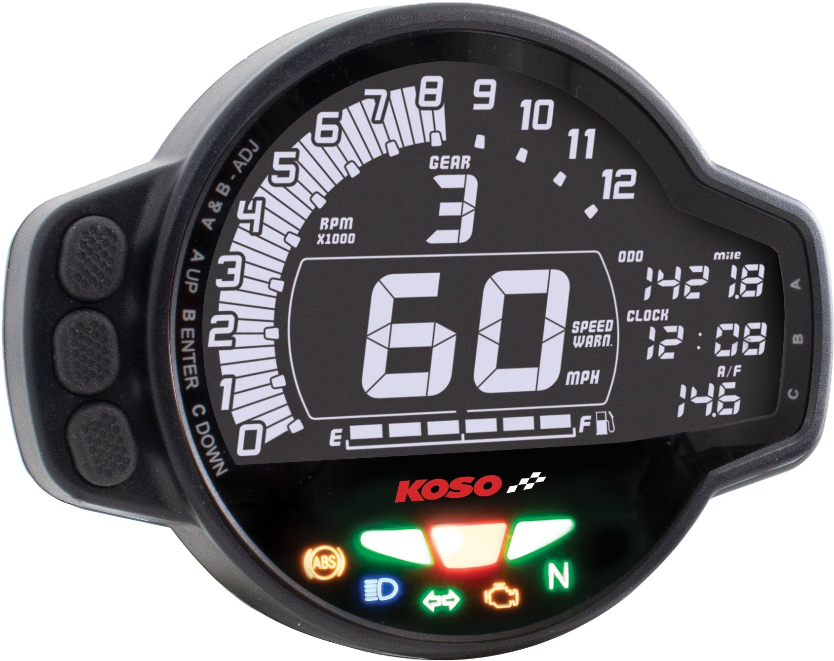 Koso Ms-01 Multifunction Meter Universal - Street Collection