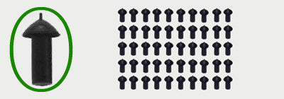 Stop & Go Mushroom Plugs Package Of 50 - Harddrive Products