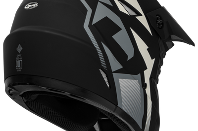 GMAX Mx 46 Compound Helmet Matte Black/Grey/White Lg - Helmets
