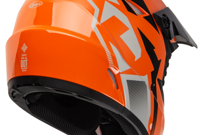 GMAX Mx 46 Compound Helmet Orange/Black/Grey Xs - Helmets