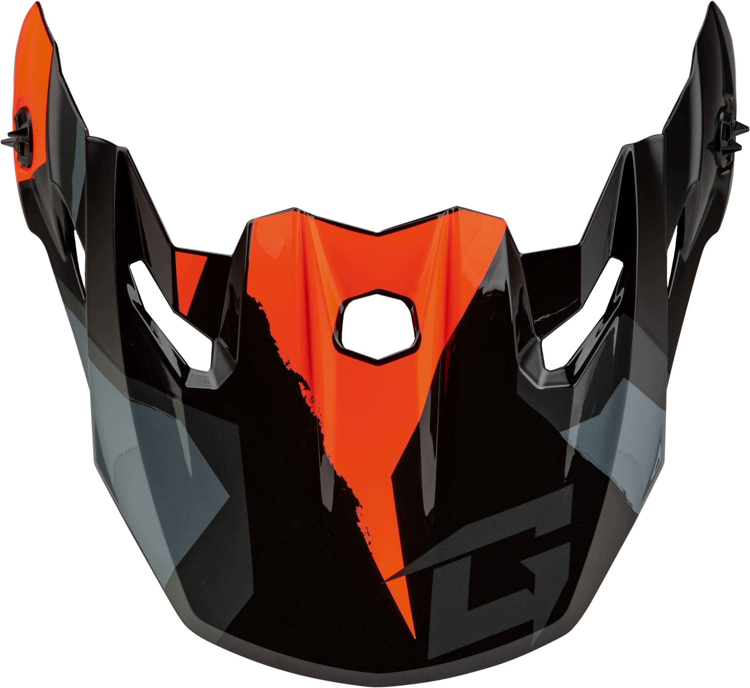 GMAX Mx 96 Splinter Visor W/Screws Black/Orange