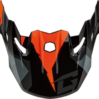 GMAX Mx 96 Splinter Visor W/Screws Black/Orange