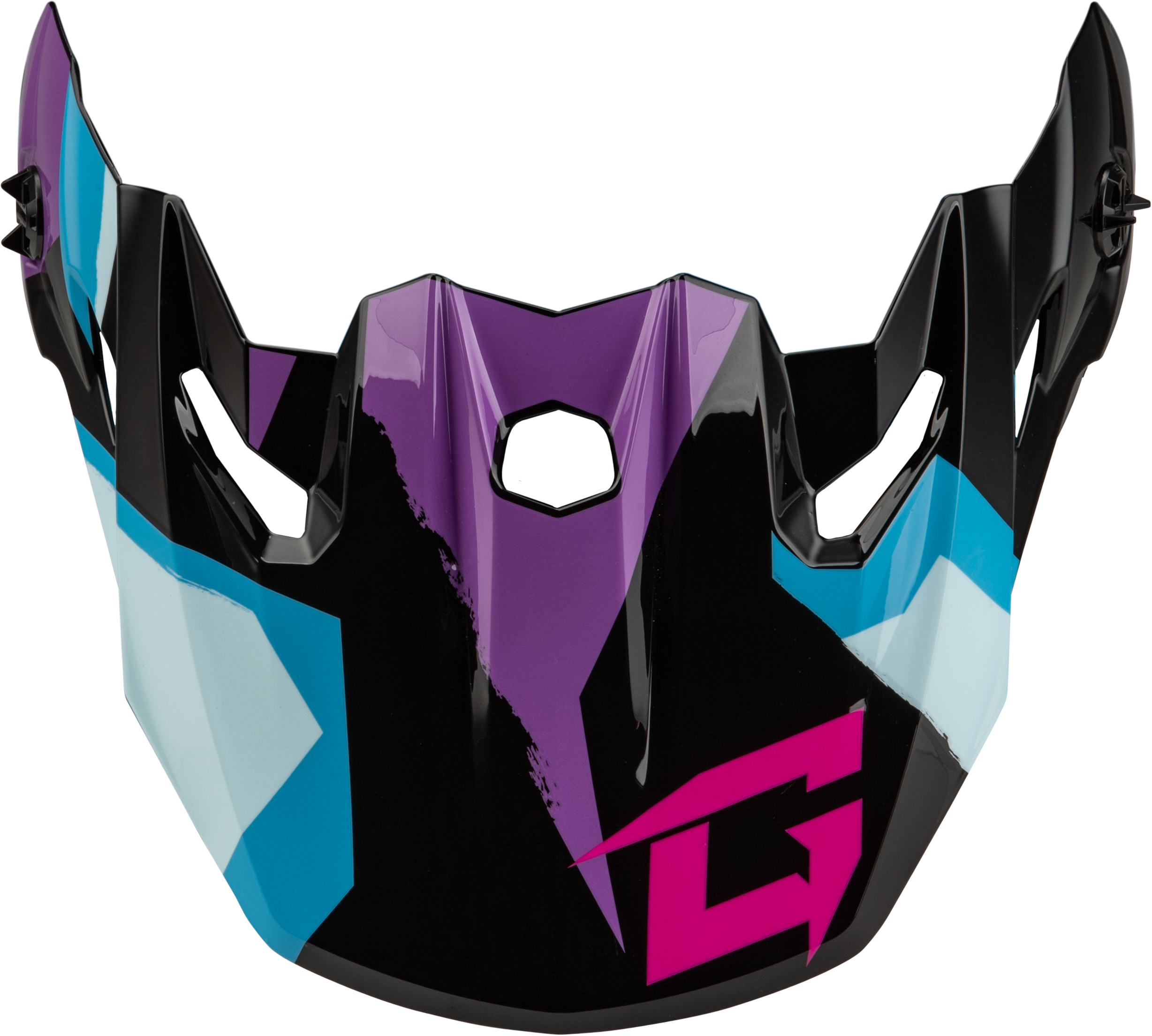 GMAX Mx 96 Splinter Visor W/Screws Black/Purple/Blue