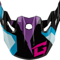 GMAX Mx 96 Splinter Visor W/Screws Black/Purple/Blue