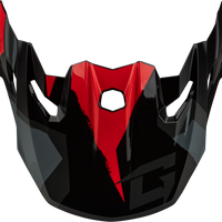 GMAX Mx 96 Splinter Visor W/Screws Black/Red