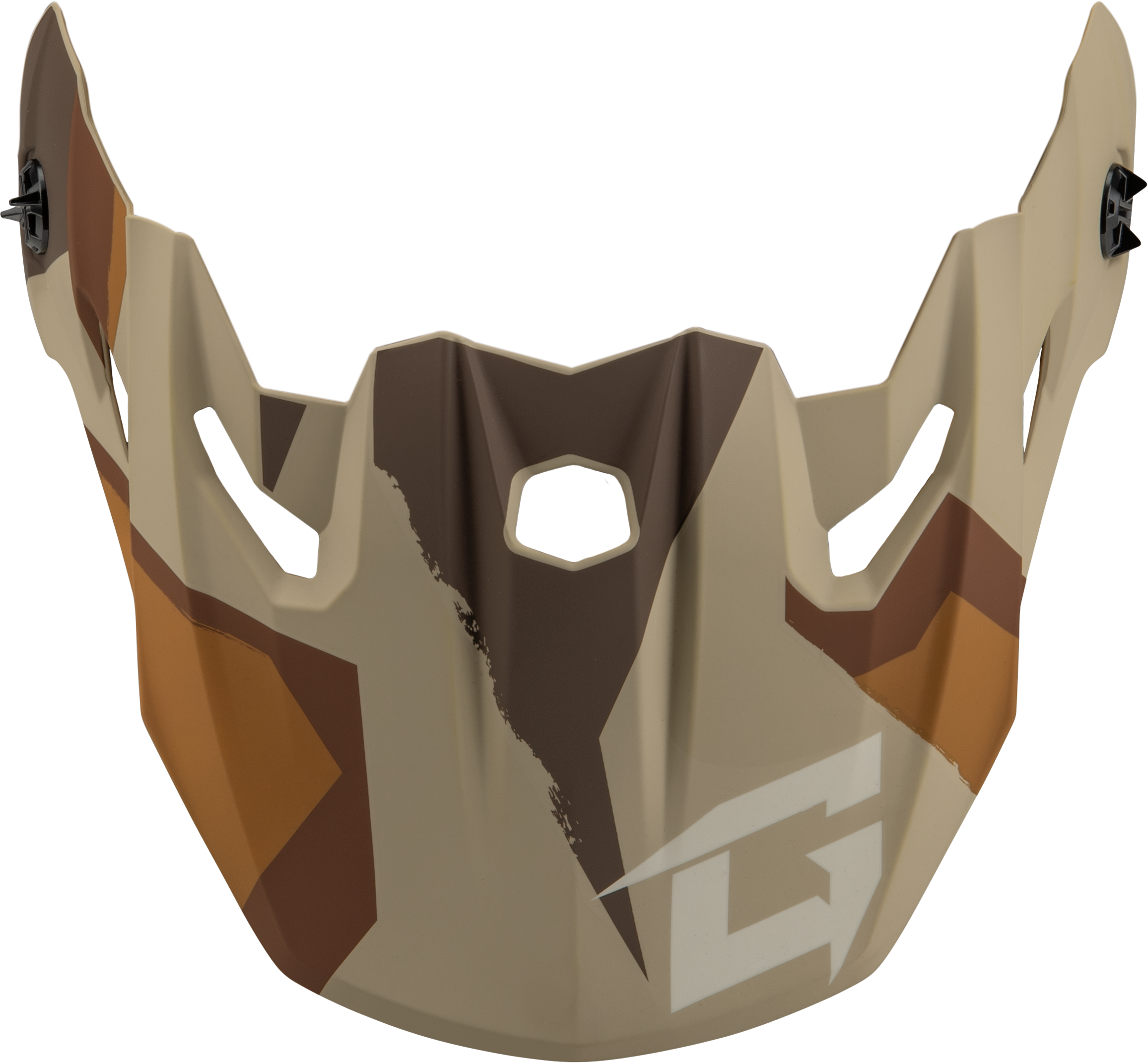 GMAX Mx 96 Splinter Visor W/Screws Matte Brwn/Tan/White