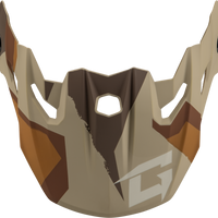 GMAX Mx 96 Splinter Visor W/Screws Matte Brwn/Tan/White