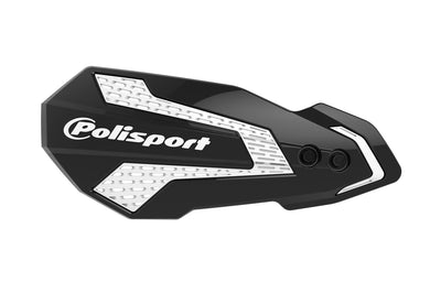 Polisport Mx Flow Handguards White/red Hon - Black/White - Offroad Collection