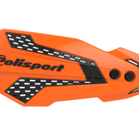 Polisport Mx Flow Handguards White/red Hon - Black/White - Offroad Collection