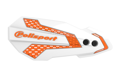 Polisport Mx Flow Handguards White/red Hon - White/Orange - Offroad Collection