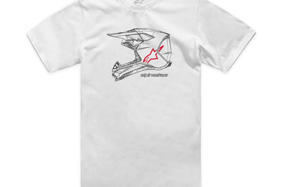 Alpinestars Mx Helmet Csf Tee White Xl - 2X-Large