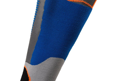 Alpinestars Mx Plus-1 Socks Blue/fluo Orange Lg - Blue/Fluorescent / Small - Apparel Collection