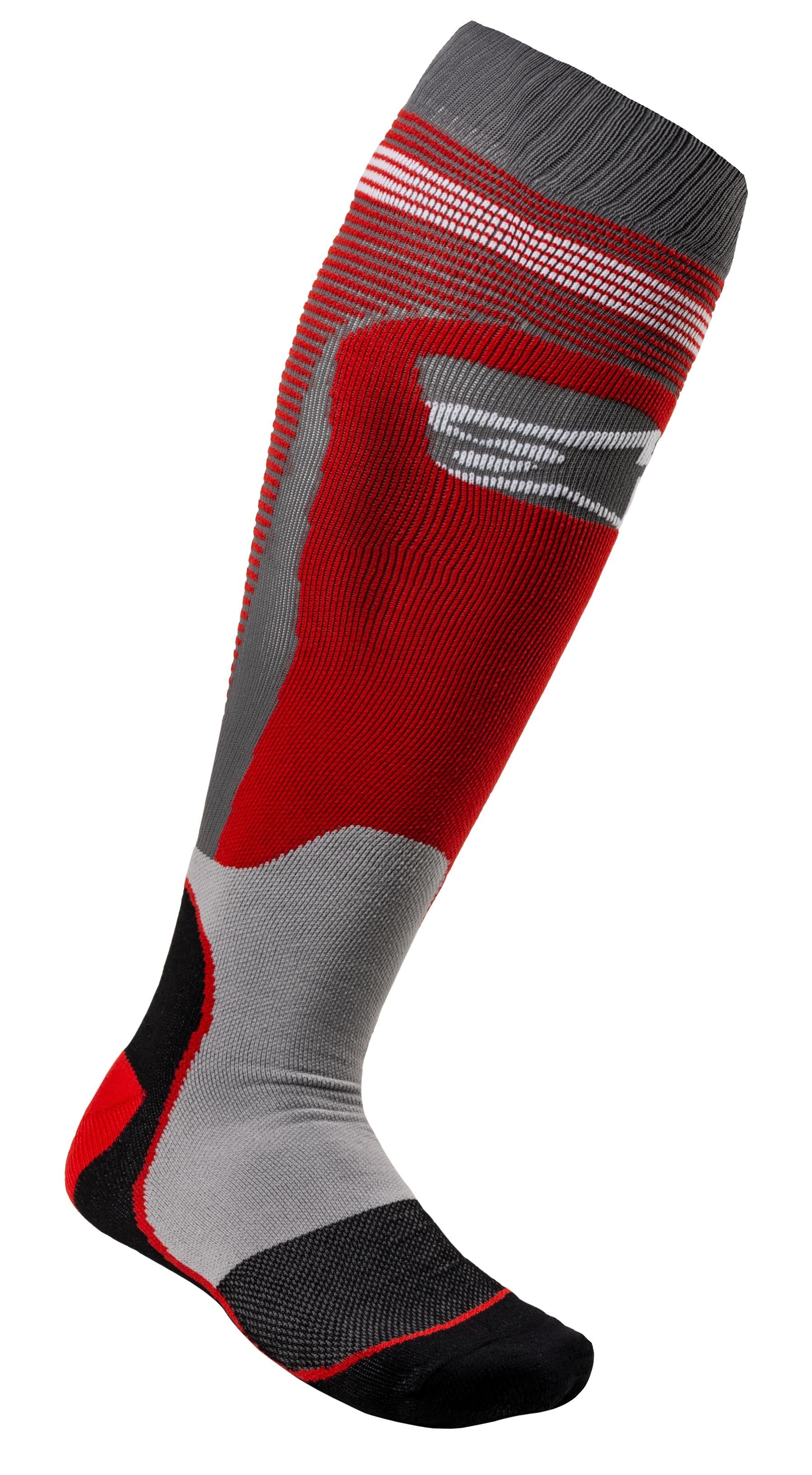 Alpinestars Mx Plus-1 Socks Blue/fluo Orange Lg - Cool Grey/Red / Small - Apparel Collection