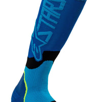 Alpinestars Mx Plus-2 Socks Black/green Neon/pink Fluo Lg - Black/Fluorescent Yellow/Coral / Small - Apparel Collection