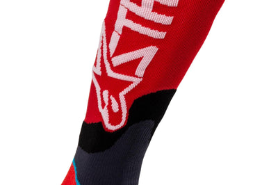 Alpinestars Mx Plus-2 Socks Black/green Neon/pink Fluo Lg - Red/White / Small - Apparel Collection