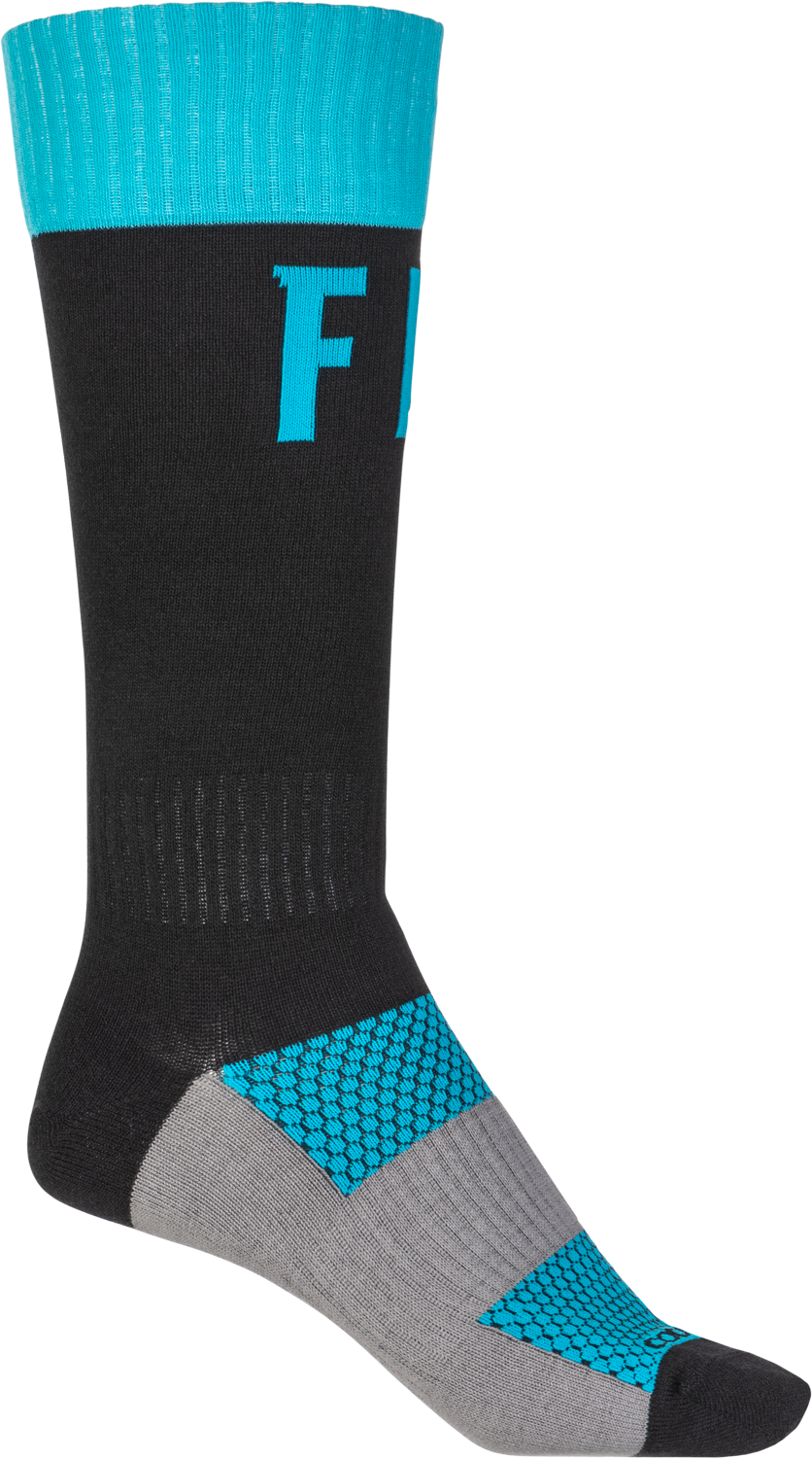 Fly Racing Mx Pro Socks Black/red/light Blue Lg - Blue/Black / Small - Medium - Gear