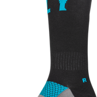 Fly Racing Mx Pro Socks Black/red/light Blue Lg - Blue/Black / Small - Medium - Gear