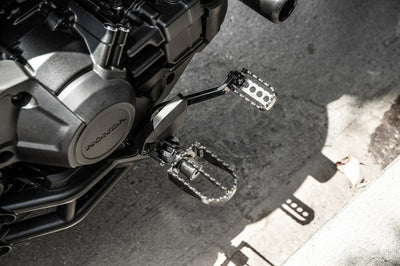 BURLY BRAND Mx Style Foot Pegs Rider Black - Controls