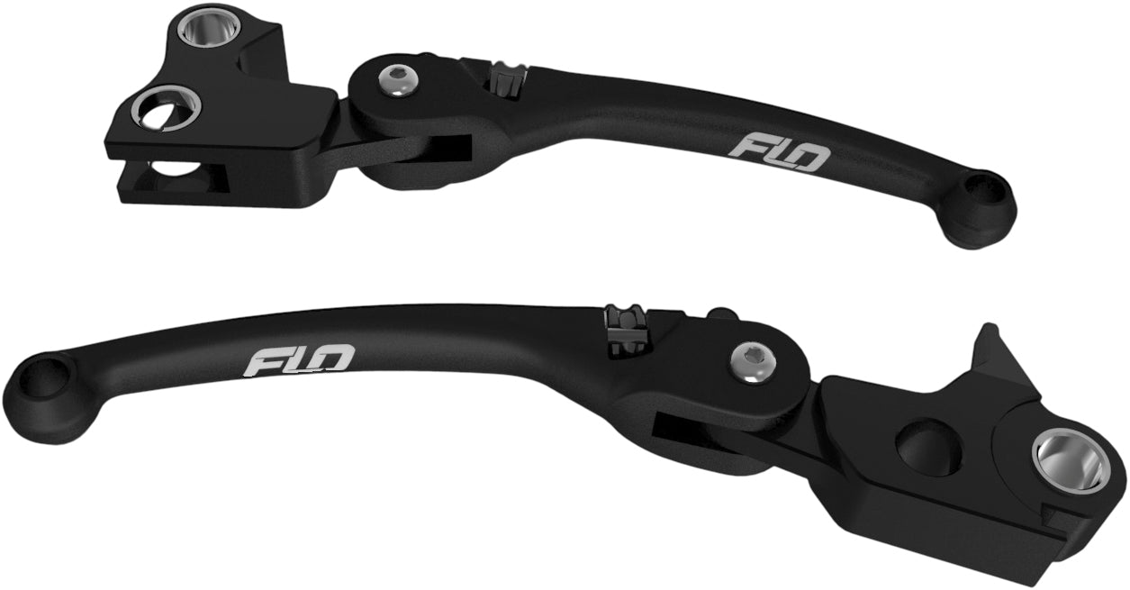 FLO MOTORSPORTS Mx Style Lever Set Black `17 20 Flh/Flt - Levers