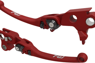FLO MOTORSPORTS Mx Style Lever Set Red `17 20 Flh/Flt - Levers