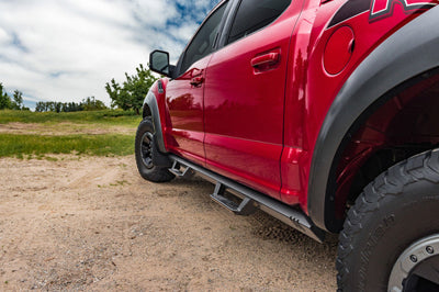 N-Fab EPYX 18-20 Raptor / 17-20 Ford F250/ F350/F450 Superduty - SuperCab - Tex. Black - Nerf Bars & Running Boards