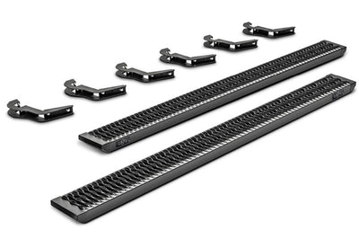 N-Fab Growler Fleet 05-19 Toyota Tacoma Crew Cab - Length - Tex. Black - Nerf Bars & Running Boards