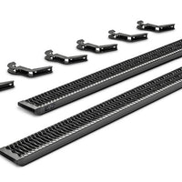 N-Fab Growler Fleet 15-19 Ford F-150 / 17-19 F-250/F-350 Crew Cab - Length - Tex. Black - Nerf Bars & Running Boards
