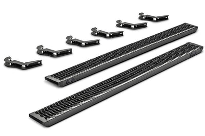 N-Fab Growler Fleet 15.5-19 Dodge RAM 1500 (Classic Model Only) Crew Cab - Length - Tex. Black - Nerf Bars & Running